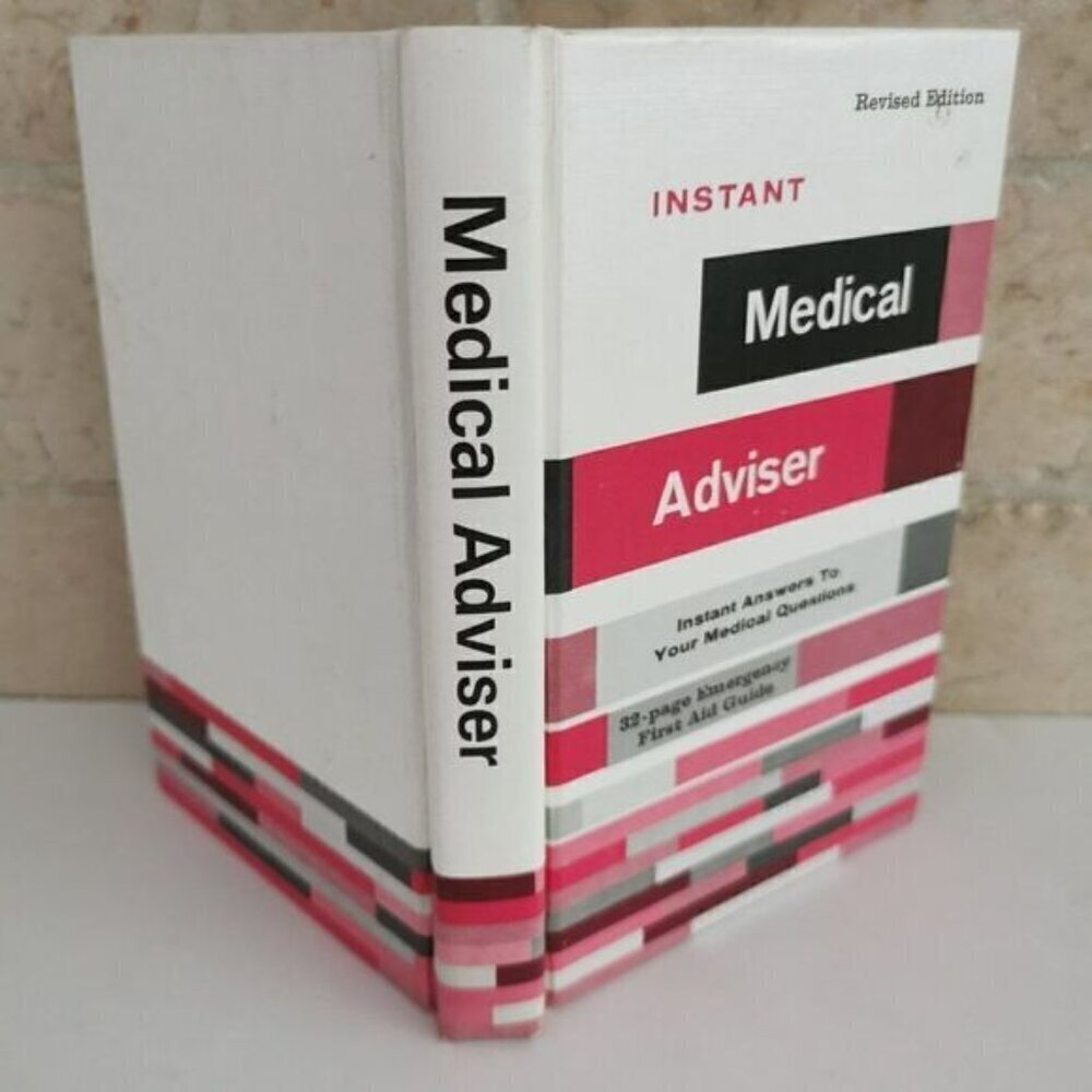 1981 Instant Medical Advisor Book, Vintage First Aid Guide Pocket Book Health